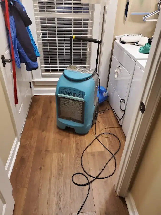 Commercial dehumidifier deployed for Flood Damage Cleanup in Tipp City
