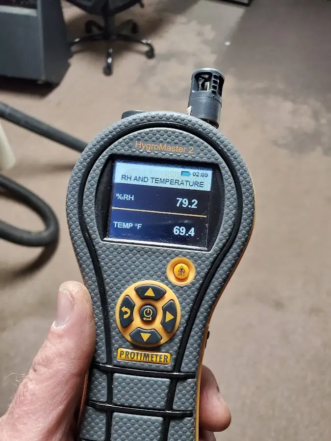 Moisture meter humidity assessment for Mold Remediation & Removal in Tipp City